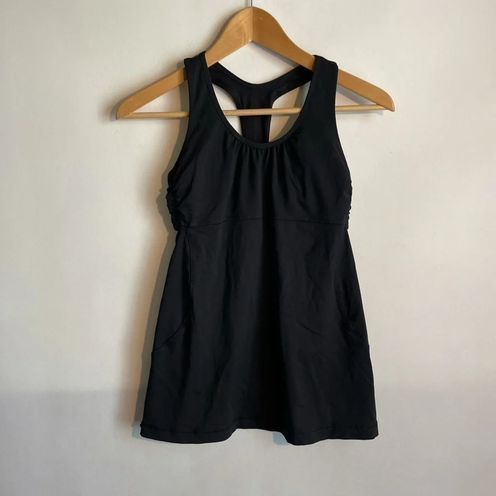 Lululemon Tone It Tank Size 6 Racerback Open Back